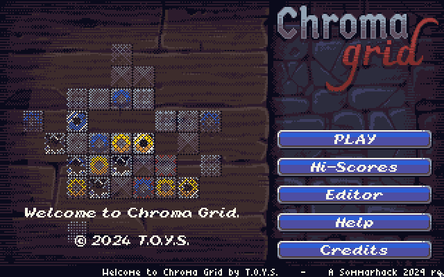 Chroma Grid atari screenshot
